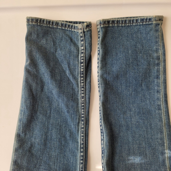Rag & Bone Jeans Mens 30x32 Blue Denim Straight Fit 1 Skinny Button Fly 5 Pocket - Picture 9 of 13